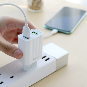 Зарядное устройство BOROFONE BA39A Speedway USB, 3A, белый, два порта Зарядное устройство BOROFONE BA39A Speedway USB, 3A, белый, два порта