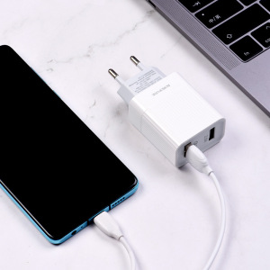 Зарядное устройство BOROFONE BA39A Speedway USB, 3A, белый, два порта Зарядное устройство BOROFONE BA39A Speedway USB, 3A, белый, два порта