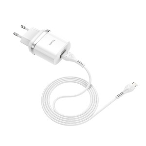Зарядное устройство HOCO C12Q Smart, 3A, белый, 18W, кабель micro USB, QC3.0 / QC2.0 Зарядное устройство HOCO C12Q Smart, 3A, белый, 18W, кабель micro USB, QC3.0 / QC2.0