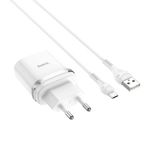 Зарядное устройство HOCO C12Q Smart, 3A, белый, 18W, кабель micro USB, QC3.0 / QC2.0 Зарядное устройство HOCO C12Q Smart, 3A, белый, 18W, кабель micro USB, QC3.0 / QC2.0