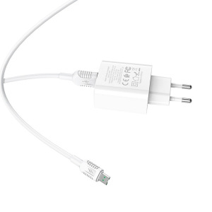 Зарядное устройство HOCO C69A 5A, белый, micro-USB,22.5W, быстрая зарядка Зарядное устройство HOCO C69A 5A, белый, micro-USB,22.5W, быстрая зарядка