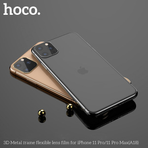 Защитное стекло HOCO A18 на объектив камеры для iPhone 11 Pro/11 Pro Max, золотой Защитное стекло HOCO A18 на объектив камеры для iPhone 11 Pro/11 Pro Max, золотой