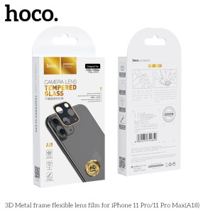 Защитное стекло HOCO A18 на объектив камеры для iPhone 11 Pro/11 Pro Max, золотой Защитное стекло HOCO A18 на объектив камеры для iPhone 11 Pro/11 Pro Max, золотой