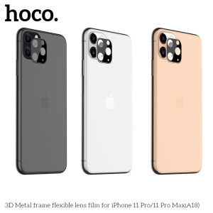 Защитное стекло HOCO A18 на объектив камеры для iPhone 11 Pro/11 Pro Max, золотой Защитное стекло HOCO A18 на объектив камеры для iPhone 11 Pro/11 Pro Max, золотой