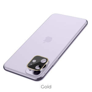 Защитное стекло HOCO A18 на объектив камеры для iPhone 11, золотой Защитное стекло HOCO A18 на объектив камеры для iPhone 11, золотой