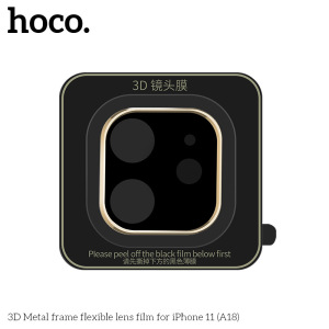 Защитное стекло HOCO A18 на объектив камеры для iPhone XR/11, черный Защитное стекло HOCO A18 на объектив камеры для iPhone XR/11, черный