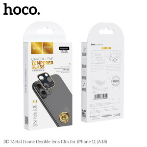 Защитное стекло HOCO A18 на объектив камеры для iPhone XR/11, черный Защитное стекло HOCO A18 на объектив камеры для iPhone XR/11, черный