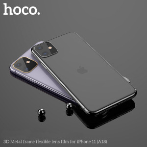 Защитное стекло HOCO A18 на объектив камеры для iPhone XR/11, черный Защитное стекло HOCO A18 на объектив камеры для iPhone XR/11, черный