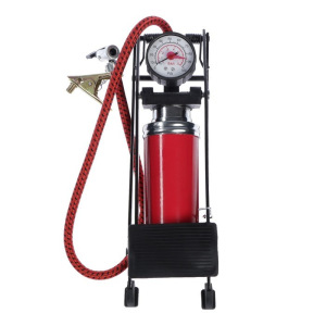 Насос ножной с манометром, 1 цилиндр, усиленный Насос ножной с манометром, 1 цилиндр, усиленный