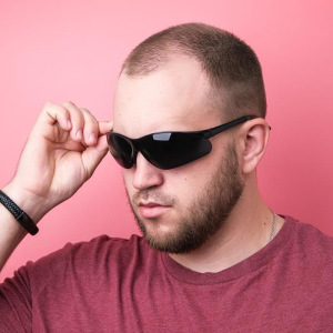 Очки-антифары спортивные "Мастер К.", линзы чёрные продолговатые, 14х4х5 см Очки-антифары спортивные "Мастер К.", линзы чёрные продолговатые, 14х4х5 см