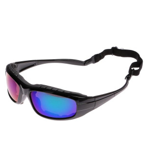 Очки спортивные, линзы голубые, оправа модная, дужки зелёные, uv 400, микс, 17х15х4.5 см Очки спортивные, линзы голубые, оправа модная, дужки зелёные, uv 400, микс, 17х15х4.5 см