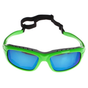 Очки спортивные, линзы голубые, оправа модная, дужки зелёные, uv 400, микс, 17х15х4.5 см Очки спортивные, линзы голубые, оправа модная, дужки зелёные, uv 400, микс, 17х15х4.5 см