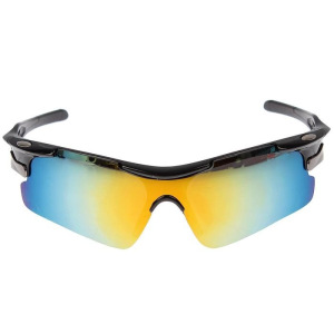 Очки спортивные, линзы под углом, оправа овальные металлические вставки, микс, 14х5.5 см Очки спортивные, линзы под углом, оправа овальные металлические вставки, микс, 14х5.5 см