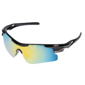 Очки спортивные, линзы под углом, оправа овальные металлические вставки, микс, 14х5.5 см Очки спортивные, линзы под углом, оправа овальные металлические вставки, микс, 14х5.5 см