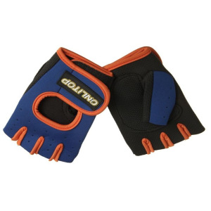 Перчатки для фитнеса ONLITOP, размер M, неопрен, цвет чёрный/красный Перчатки для фитнеса ONLITOP, размер M, неопрен, цвет чёрный/красный