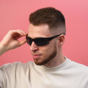 Очки солнцезащитные, велосипедные "Мастер К.", uv 400, 11.5х13х4 см, линза 4х7 см Очки солнцезащитные, велосипедные "Мастер К.", uv 400, 11.5х13х4 см, линза 4х7 см