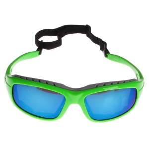 Очки спортивные, линзы голубые, оправа модная, дужки зелёные, uv 400, микс, 17х15х4.5 см Очки спортивные, линзы голубые, оправа модная, дужки зелёные, uv 400, микс, 17х15х4.5 см