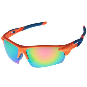 Очки спортивные, линзы полупрозрачные, зеркальные, дужки разноцветные, микс, 14х5.5 см Очки спортивные, линзы полупрозрачные, зеркальные, дужки разноцветные, микс, 14х5.5 см