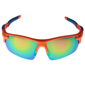 Очки спортивные, линзы полупрозрачные, зеркальные, дужки разноцветные, микс, 14х5.5 см Очки спортивные, линзы полупрозрачные, зеркальные, дужки разноцветные, микс, 14х5.5 см