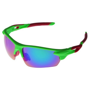 Очки спортивные, линзы полупрозрачные, зеркальные, дужки разноцветные, микс, 14х5.5 см Очки спортивные, линзы полупрозрачные, зеркальные, дужки разноцветные, микс, 14х5.5 см