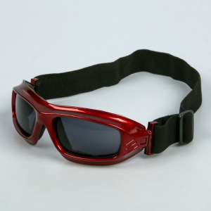 Очки спортивные "Koestler" KO-013, линзы чёрные, красная оправа Очки спортивные "Koestler" KO-013, линзы чёрные, красная оправа