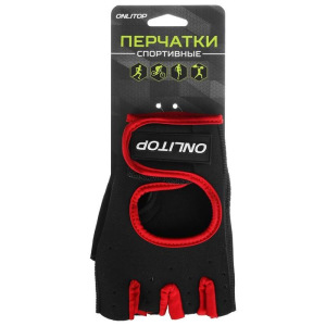 Перчатки для фитнеса ONLITOP, размер L, неопрен, цвет чёрный/розовый Перчатки для фитнеса ONLITOP, размер L, неопрен, цвет чёрный/розовый