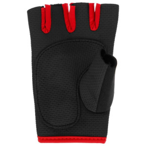 Перчатки для фитнеса ONLITOP, размер M, неопрен, цвет чёрный/красный Перчатки для фитнеса ONLITOP, размер M, неопрен, цвет чёрный/красный