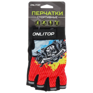 Перчатки для фитнеса, текстиль, размер M, цвет МИКС Перчатки для фитнеса, текстиль, размер M, цвет МИКС