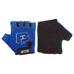 Перчатки велосипедные STG, размер M, цвет синий Перчатки велосипедные STG, размер M, цвет синий