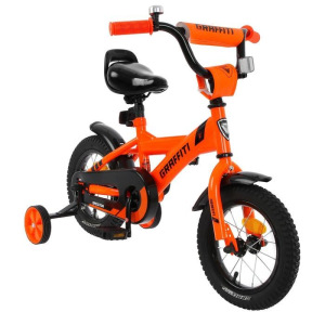 Велосипед 14" Graffiti Spector, цвет неоновый красный Велосипед 14" Graffiti Spector, цвет неоновый красный