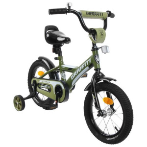 Велосипед 14" Graffiti Storman, цвет хаки Велосипед 14" Graffiti Storman, цвет хаки