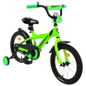 Велосипед 16" Graffiti Spector, цвет неоновый зелёный Велосипед 16" Graffiti Spector, цвет неоновый зелёный