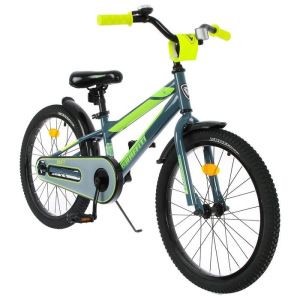 Велосипед 20" Graffiti Deft, цвет серый/салатовый Велосипед 20" Graffiti Deft, цвет серый/салатовый