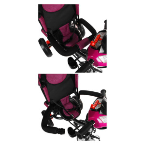 Велосипед трёхколёсный Micio Classic Plus, колёса EVA 10"/8", цвет сливовый Велосипед трёхколёсный Micio Classic Plus, колёса EVA 10"/8", цвет сливовый