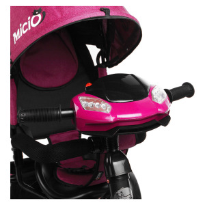 Велосипед трёхколёсный Micio Classic Plus, колёса EVA 10"/8", цвет сливовый Велосипед трёхколёсный Micio Classic Plus, колёса EVA 10"/8", цвет сливовый
