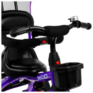 Велосипед трехколесный Micio Gioia, колеса EVA 10"/8", цвет фиолетовый Велосипед трехколесный Micio Gioia, колеса EVA 10"/8", цвет фиолетовый