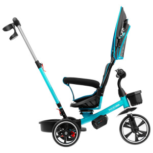 Велосипед трехколесный Micio Veloce, колеса EVA 10"/8", цвет бирюзовый Велосипед трехколесный Micio Veloce, колеса EVA 10"/8", цвет бирюзовый
