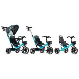 Велосипед трехколесный Micio Veloce, колеса EVA 10"/8", цвет бирюзовый Велосипед трехколесный Micio Veloce, колеса EVA 10"/8", цвет бирюзовый
