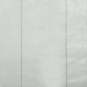 Агроткань застилочная, с разметкой, 5 × 1,05 м, плотность 100 г/м², полипропилен, белая, колышки - 10 шт., Nacsan Агроткань застилочная, с разметкой, 5 × 1,05 м, плотность 100 г/м², полипропилен, белая, колышки - 10 шт., Nacsan