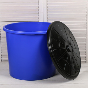 Бак пищевой, 75 л, с крышкой, синий Бак пищевой, 75 л, с крышкой, синий