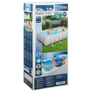 Бассейн каркасный Power Steel, 404 х 201 х 100 см, фильтр-насос, лестница, 56441 Bestway Бассейн каркасный Power Steel, 404 х 201 х 100 см, фильтр-насос, лестница, 56441 Bestway