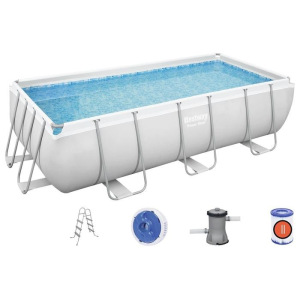Бассейн каркасный Power Steel, 404 х 201 х 100 см, фильтр-насос, лестница, 56441 Bestway Бассейн каркасный Power Steel, 404 х 201 х 100 см, фильтр-насос, лестница, 56441 Bestway