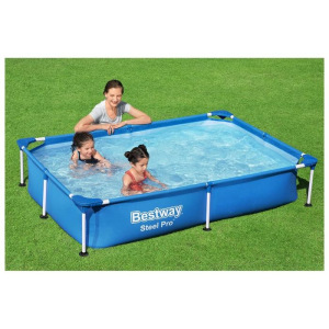 Бассейн каркасный Steel Pro, 221 х 150 х 43 см, 56401 Bestway Бассейн каркасный Steel Pro, 221 х 150 х 43 см, 56401 Bestway