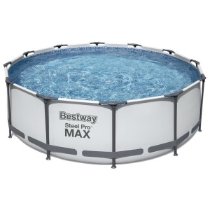 Бассейн каркасный Steel Pro MAX, 366 х 100 см, фильтр-насос, лестница, 56418 Bestway Бассейн каркасный Steel Pro MAX, 366 х 100 см, фильтр-насос, лестница, 56418 Bestway