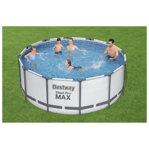 Бассейн каркасный Steel Pro MAX, 366 х 122 см, фильтр-насос, лестница, тент, 56420 Bestway Бассейн каркасный Steel Pro MAX, 366 х 122 см, фильтр-насос, лестница, тент, 56420 Bestway