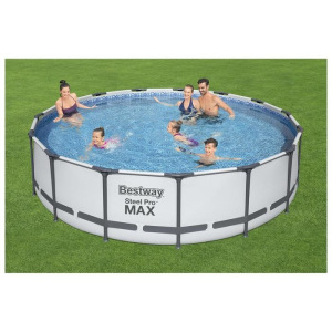 Бассейн каркасный Steel Pro MAX, 457 х 107 см, фильтр-насос, лестница, тент, 56488 Bestway Бассейн каркасный Steel Pro MAX, 457 х 107 см, фильтр-насос, лестница, тент, 56488 Bestway