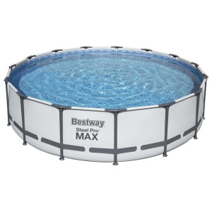 Бассейн каркасный Steel Pro MAX, 457 х 107 см, фильтр-насос, лестница, тент, 56488 Bestway Бассейн каркасный Steel Pro MAX, 457 х 107 см, фильтр-насос, лестница, тент, 56488 Bestway