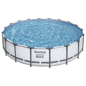 Бассейн каркасный Steel Pro MAX, 549 х 122 см, фильтр-насос, лестница, тент, 56462 Bestway Бассейн каркасный Steel Pro MAX, 549 х 122 см, фильтр-насос, лестница, тент, 56462 Bestway