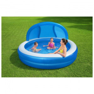 Бассейн надувной, 241 x 241 x 140 см, с навесом, 54337 Bestway Бассейн надувной, 241 x 241 x 140 см, с навесом, 54337 Bestway