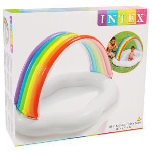 Бассейн надувной «Радуга», 142 х 119 х 84 см, от 1-3 лет, 57141NP INTEX Бассейн надувной «Радуга», 142 х 119 х 84 см, от 1-3 лет, 57141NP INTEX